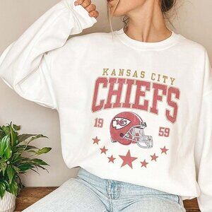 Kansas City Football Crewneck Sweatshirt Cozy Vintage KC Team Retro Apparel 17